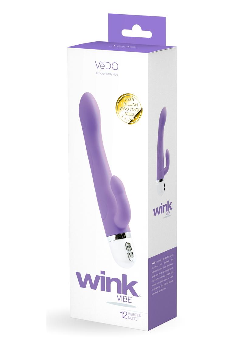 Vedo Wink Silicone Rabbit Vibrator - Orgasmic Orchid - Purple