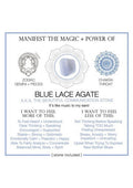 Warm Human Blue Lace Agate - Blue