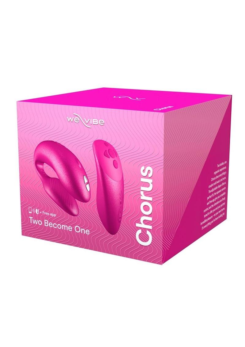 We-Vibe Chorus Rechargeable Couples Vibrator with Squeeze Remote Control - Cosmic - Pink