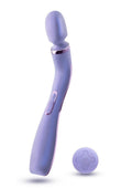 Wellness Eternal Wand Rechargeable Silicone Vibrating Wand with Remote - Lavender/Purple