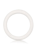 White Rubber Cock Ring - White - Medium