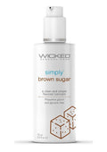 Wicked Simply Water Based Flavored Lubricant 2.3oz - Brown Sugar