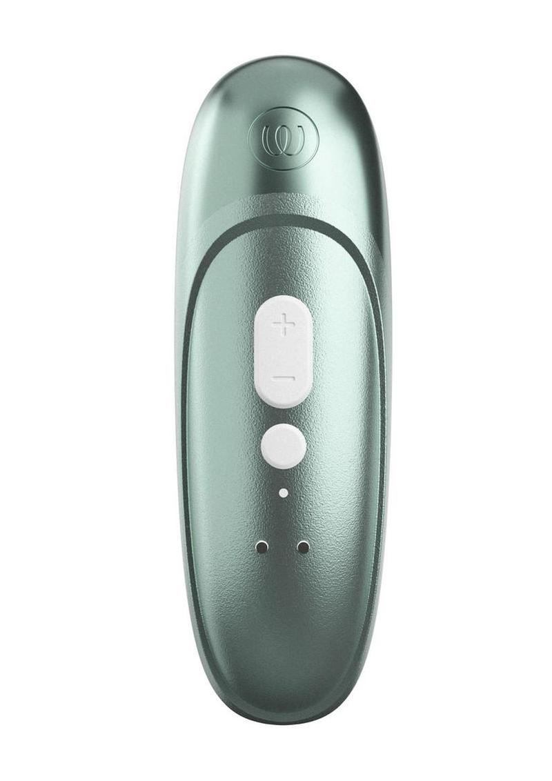 Womanizer Pleasure Air Pro Rechargeable Silicone Air Pulse Clitoral Vibrator - Sage