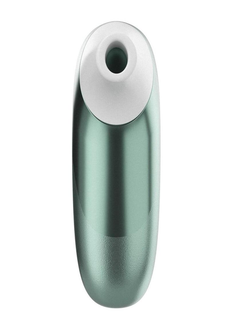 Womanizer Pleasure Air Pro Rechargeable Silicone Air Pulse Clitoral Vibrator - Sage - Green
