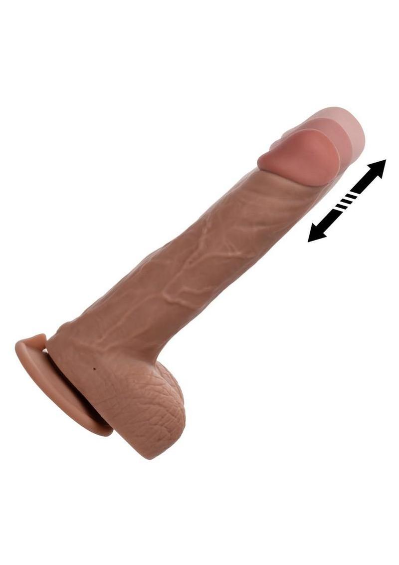 Working Stiff The Thrusting Jack Hammer Rechargeable Silicone Vibrating Dildo