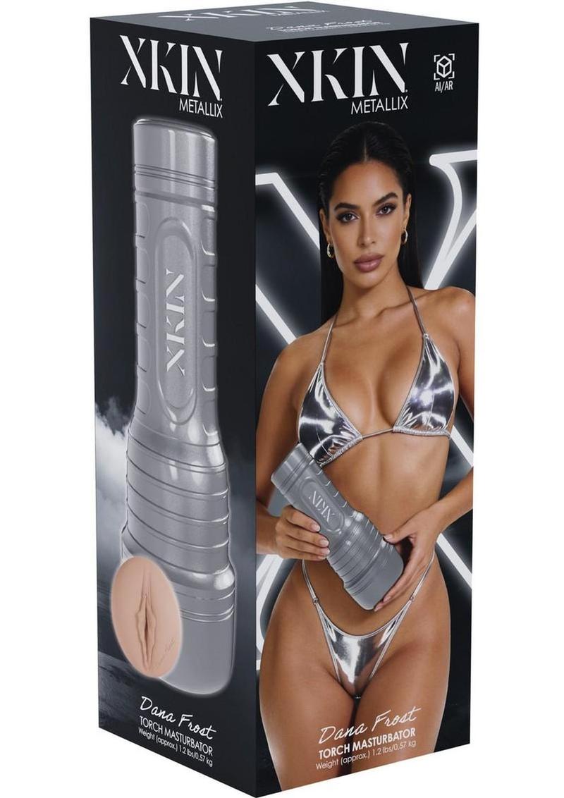 Xkin Dana Frost Realistic Torch Masturbator - Pussy - Caramel/Silver
