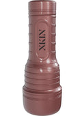 Xkin Mila Desire Rechargeable Vibrating Torch Masturbator - Female Ass - Caramel/Rose Gold