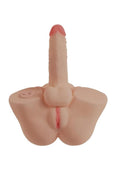 Xkin Renee Lovegood Bodyforms Trans Posable Rechargeable Vibrating Masturbator - Pussy/Penis - Caramel