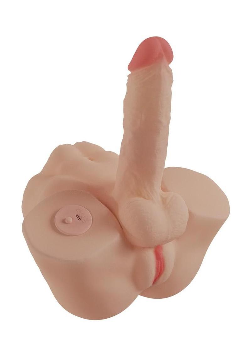 Xkin Renee Lovegood Bodyforms Trans Posable Rechargeable Vibrating Masturbator - Pussy/Penis