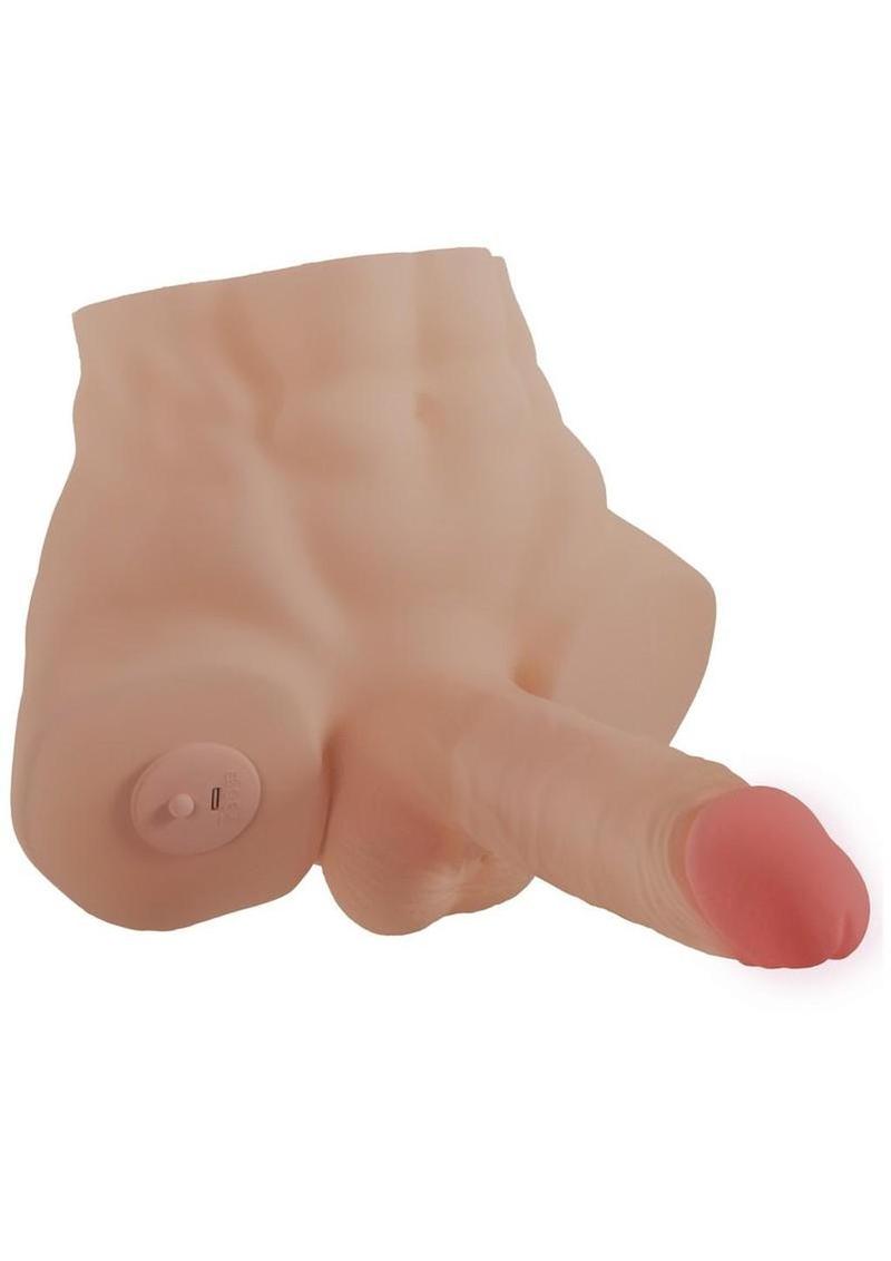 Xkin Renee Lovegood Bodyforms Trans Posable Rechargeable Vibrating Masturbator - Pussy/Penis