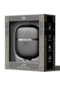 Zalo Apis Rechargeable Silicone App Compatible Vibrating Couple's Ring - Black