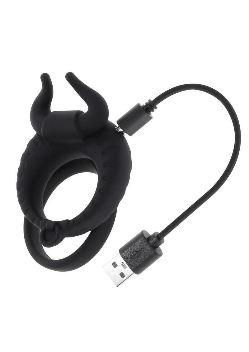 Zero Tolerance Raging Bull Rechargeable Silicone Dual Cock Ring