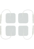 Zeus Electrosex Adhesive Electro-Pads - White - 4 Pack